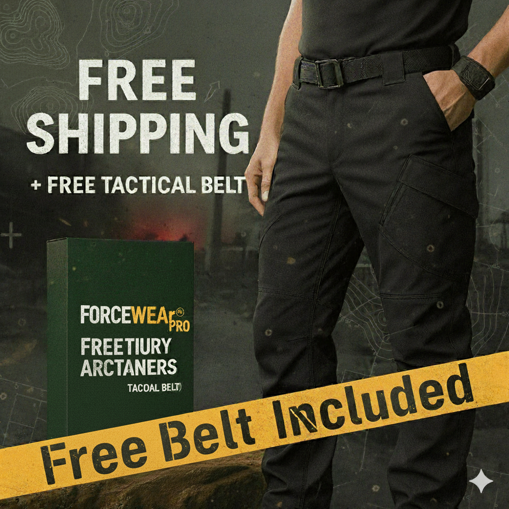 ForceWear® Pro Military Trousers – Free Belt Included